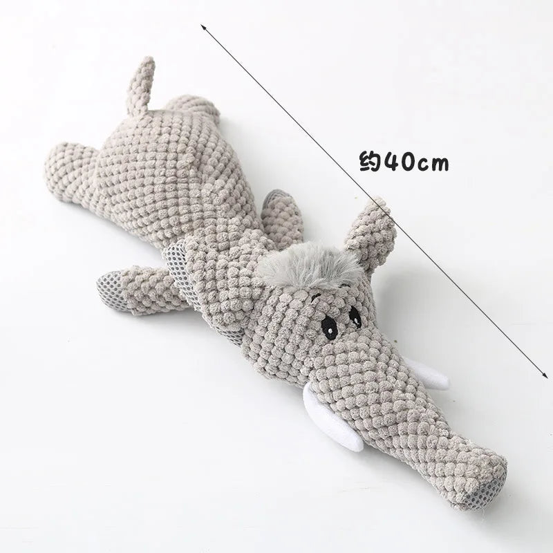 Plush Cartoon Puppy Dog Toy Pet Dog Chew Squeak Toys for Small Dogs Teeth Grinding Pet Products Dog Accessories - Slobuy