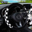 Plush Plaid Car without Inner Ring Steering Wheel Cover Comfortable Warm Soft Automotive Supplies Interior Suitable for 37-38cm - Slobuy
