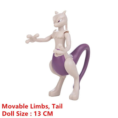 Pokemon 4-13Cm New Cartoons Movie Anime Figure Pikachu Mewtwo Charmander Blastoise Gurado Pet Action Model Toy Gifts - Slobuy