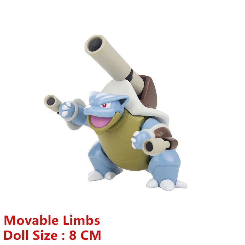 Pokemon 4-13Cm New Cartoons Movie Anime Figure Pikachu Mewtwo Charmander Blastoise Gurado Pet Action Model Toy Gifts - Slobuy