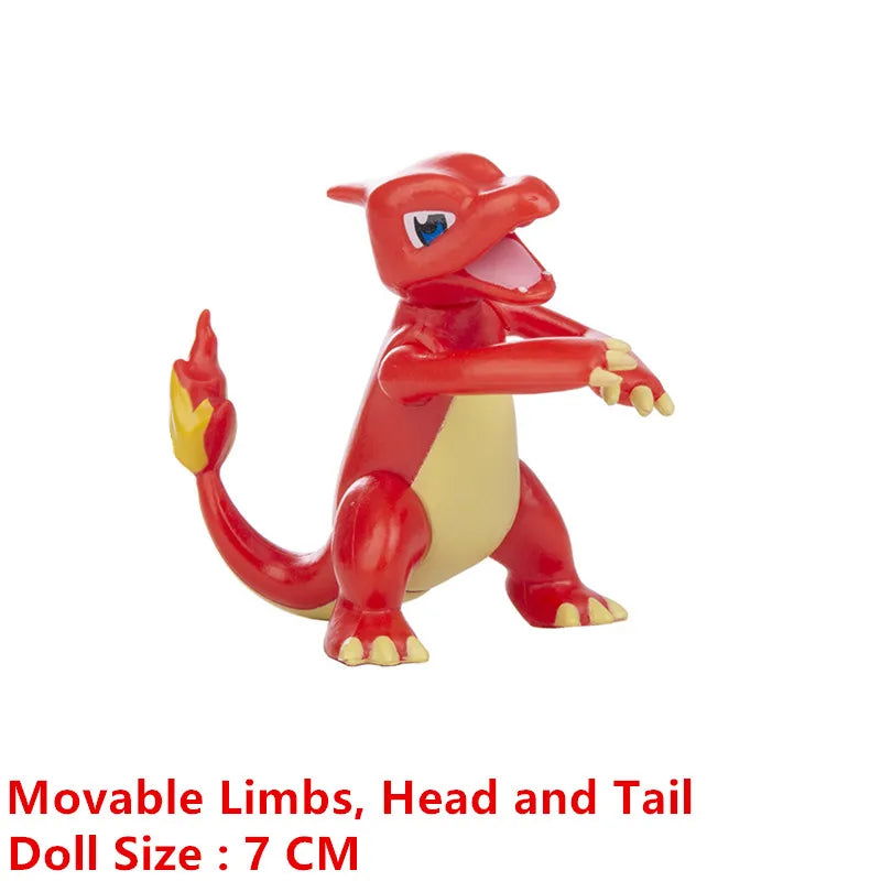 Pokemon 4-13Cm New Cartoons Movie Anime Figure Pikachu Mewtwo Charmander Blastoise Gurado Pet Action Model Toy Gifts - Slobuy