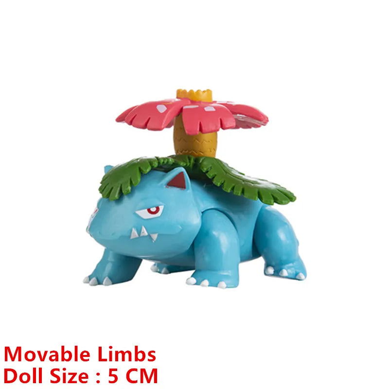 Pokemon 4-13Cm New Cartoons Movie Anime Figure Pikachu Mewtwo Charmander Blastoise Gurado Pet Action Model Toy Gifts - Slobuy