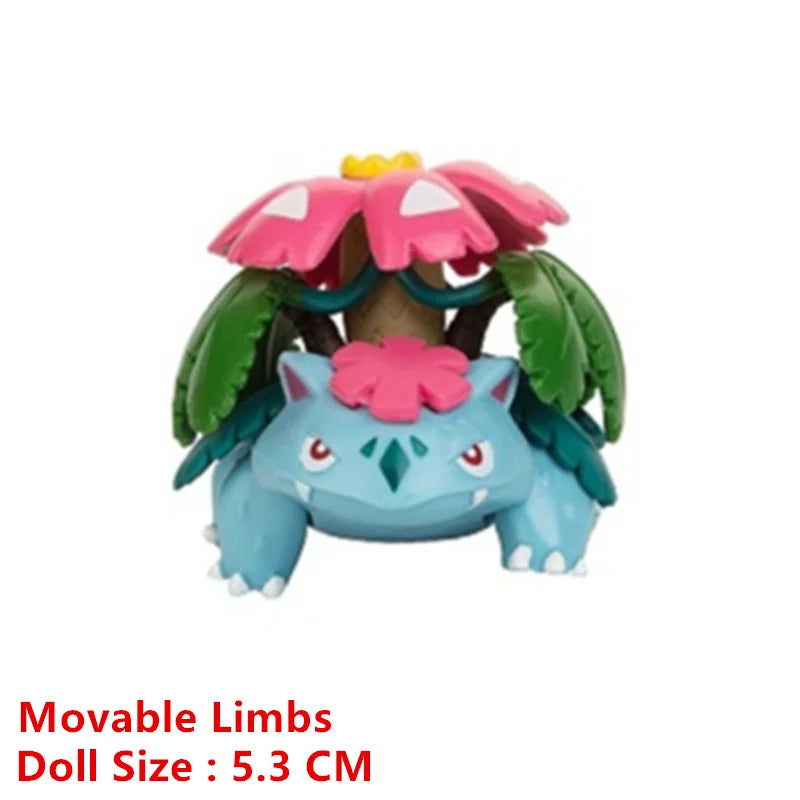 Pokemon 4-13Cm New Cartoons Movie Anime Figure Pikachu Mewtwo Charmander Blastoise Gurado Pet Action Model Toy Gifts - Slobuy