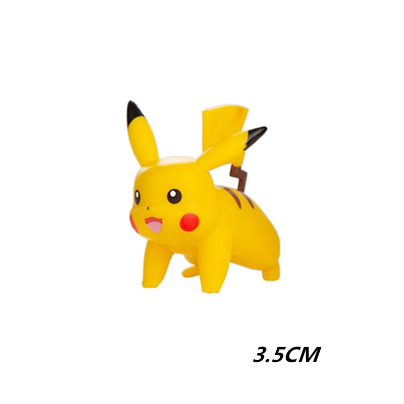 Pokemon 4-13Cm New Cartoons Movie Anime Figure Pikachu Mewtwo Charmander Blastoise Gurado Pet Action Model Toy Gifts - Slobuy