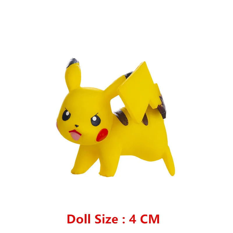 Pokemon 4-13Cm New Cartoons Movie Anime Figure Pikachu Mewtwo Charmander Blastoise Gurado Pet Action Model Toy Gifts - Slobuy