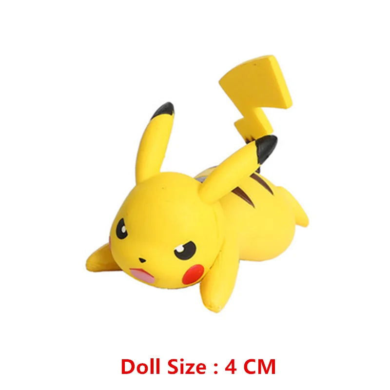 Pokemon 4-13Cm New Cartoons Movie Anime Figure Pikachu Mewtwo Charmander Blastoise Gurado Pet Action Model Toy Gifts - Slobuy