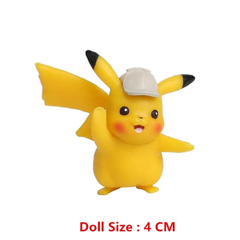 Pokemon 4-13Cm New Cartoons Movie Anime Figure Pikachu Mewtwo Charmander Blastoise Gurado Pet Action Model Toy Gifts - Slobuy
