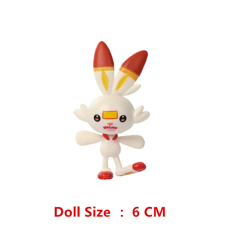 Pokemon 4-13Cm New Cartoons Movie Anime Figure Pikachu Mewtwo Charmander Blastoise Gurado Pet Action Model Toy Gifts - Slobuy
