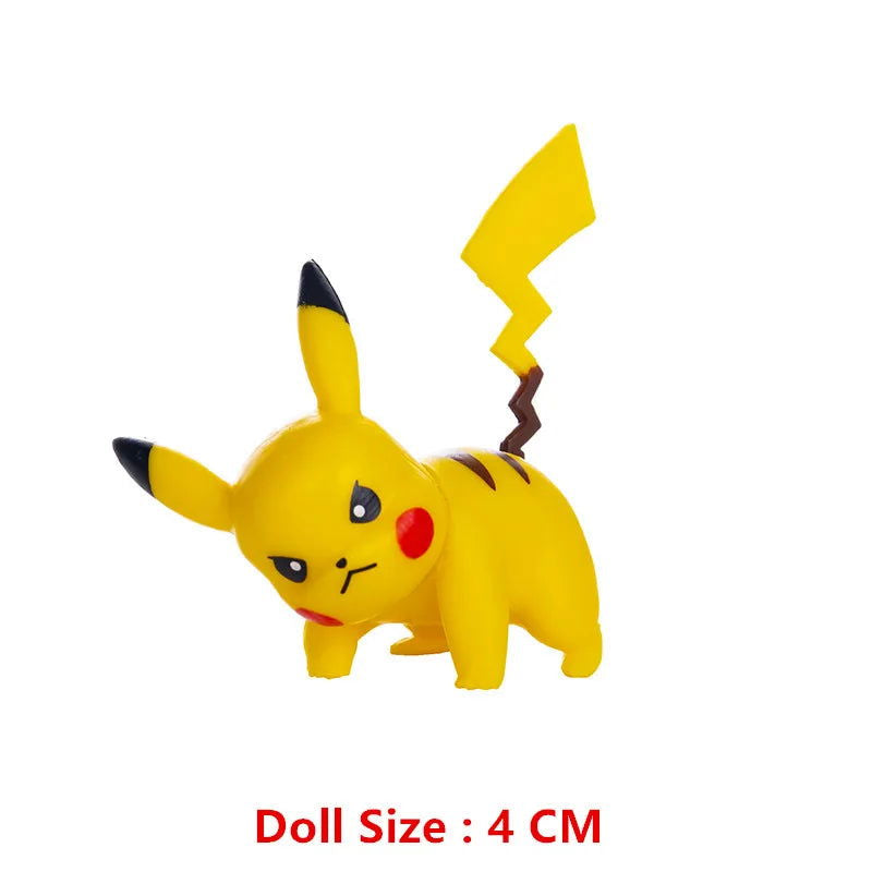 Pokemon 4-13Cm New Cartoons Movie Anime Figure Pikachu Mewtwo Charmander Blastoise Gurado Pet Action Model Toy Gifts - Slobuy