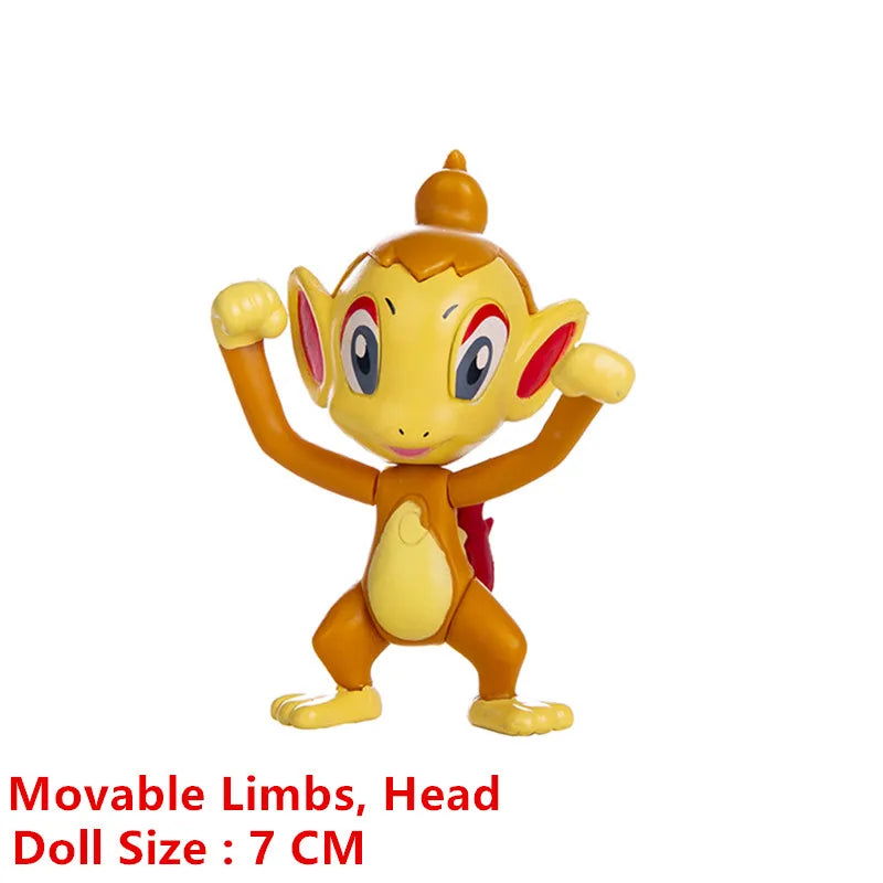 Pokemon 4-13Cm New Cartoons Movie Anime Figure Pikachu Mewtwo Charmander Blastoise Gurado Pet Action Model Toy Gifts - Slobuy