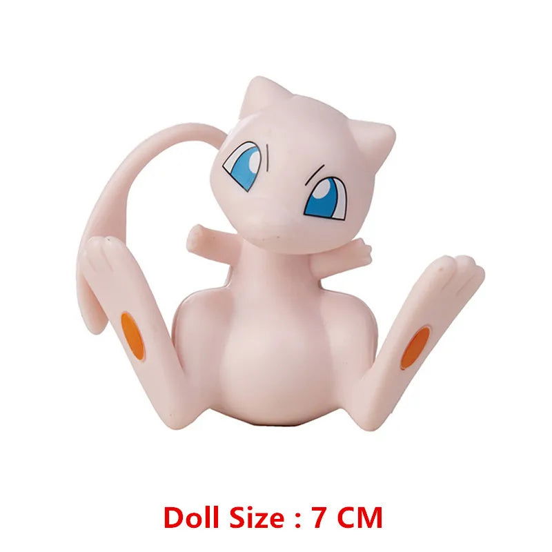 Pokemon 4-13Cm New Cartoons Movie Anime Figure Pikachu Mewtwo Charmander Blastoise Gurado Pet Action Model Toy Gifts - Slobuy
