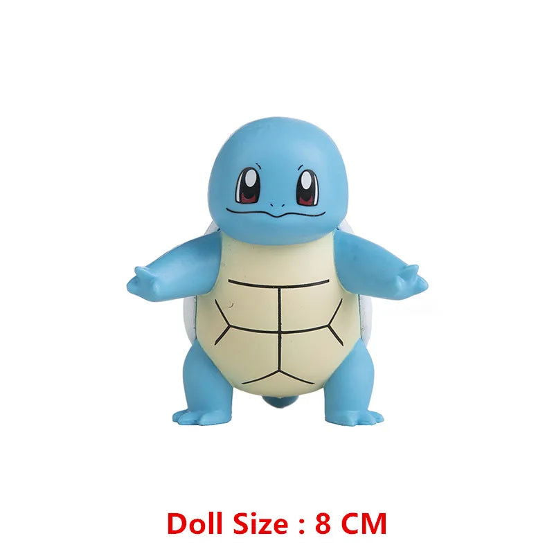 Pokemon 4-13Cm New Cartoons Movie Anime Figure Pikachu Mewtwo Charmander Blastoise Gurado Pet Action Model Toy Gifts - Slobuy