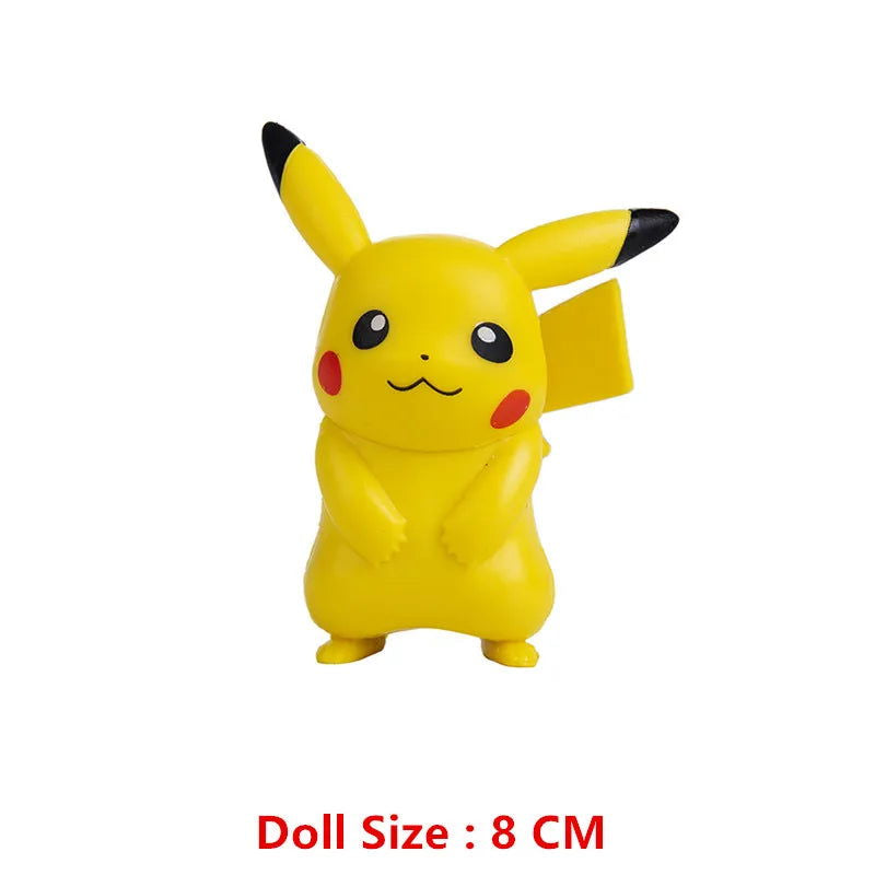 Pokemon 4-13Cm New Cartoons Movie Anime Figure Pikachu Mewtwo Charmander Blastoise Gurado Pet Action Model Toy Gifts - Slobuy