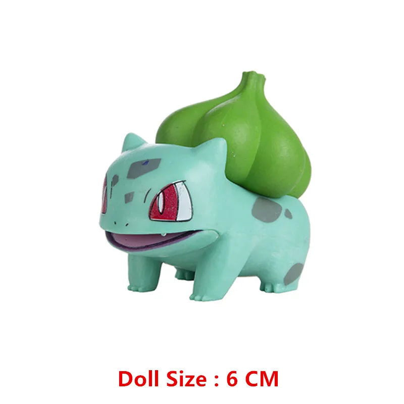 Pokemon 4-13Cm New Cartoons Movie Anime Figure Pikachu Mewtwo Charmander Blastoise Gurado Pet Action Model Toy Gifts - Slobuy