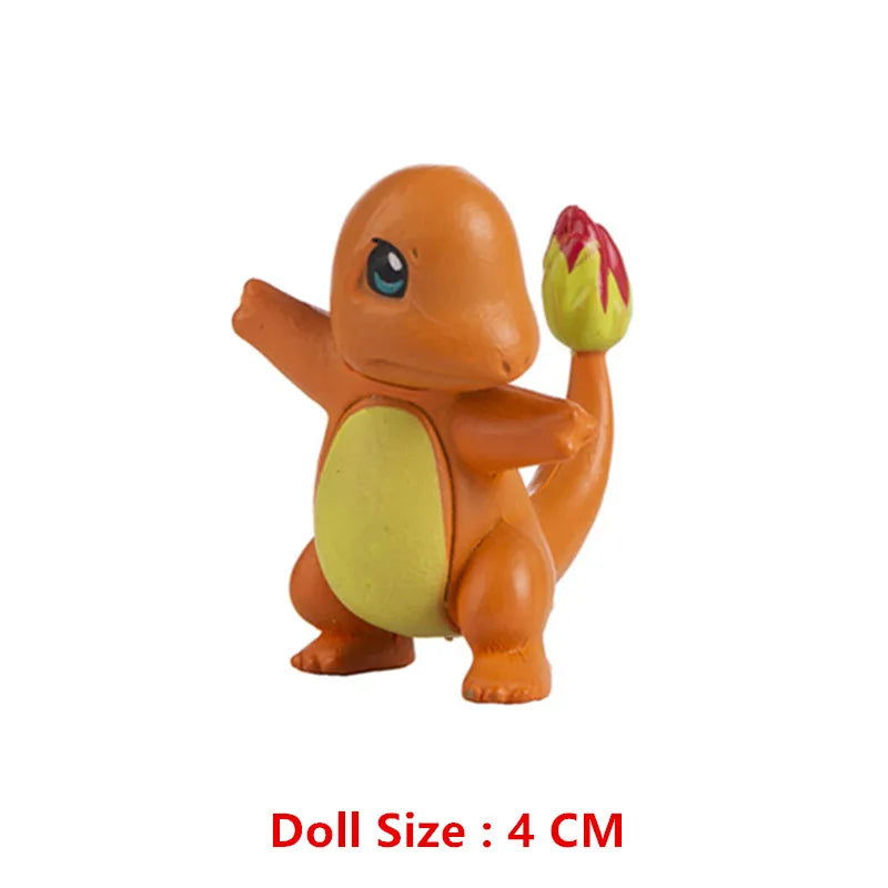 Pokemon 4-13Cm New Cartoons Movie Anime Figure Pikachu Mewtwo Charmander Blastoise Gurado Pet Action Model Toy Gifts - Slobuy