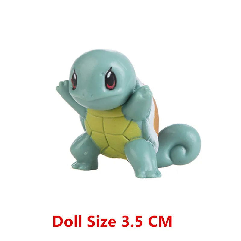 Pokemon 4-13Cm New Cartoons Movie Anime Figure Pikachu Mewtwo Charmander Blastoise Gurado Pet Action Model Toy Gifts - Slobuy