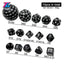 Polyhedral Dice Set DND Cubes POP D3-D100 Acrylic Dice Sets 15 Pcs With Cloth Bag For Gift DND Game RPG Board Game Accessories - Slobuy