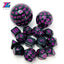 Polyhedral Dice Set DND Cubes POP D3-D100 Acrylic Dice Sets 15 Pcs With Cloth Bag For Gift DND Game RPG Board Game Accessories - Slobuy