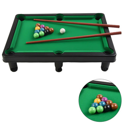 Pool Table Playset Top Game Table Cue Ball Tripod For Kids Adults Portable Interactive Stress Relief Family Fun Entertainment - Slobuy