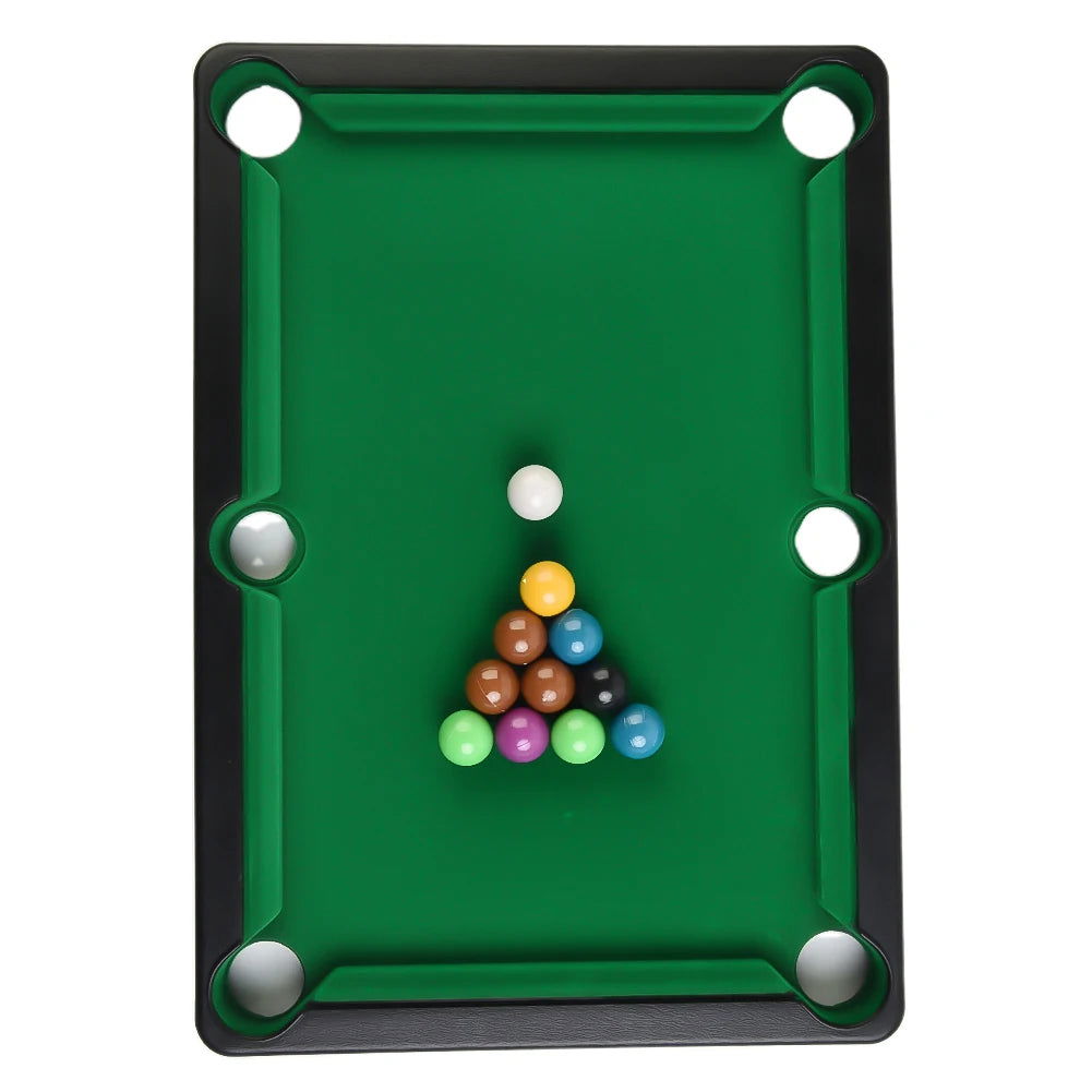 Pool Table Playset Top Game Table Cue Ball Tripod For Kids Adults Portable Interactive Stress Relief Family Fun Entertainment - Slobuy