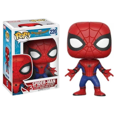 Pop Marvels Avenger Spider-Man 3 Heroes Are Homeless Spiderman #911 Black Gold Suit Bobble Head Collectible Model Toys - Slobuy
