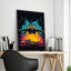 Pop Neon Video Game Character Poster Gamepad Headphones Football Basketball Canvas Print Wall Art Decor Gaming Room Decoration - Slobuy