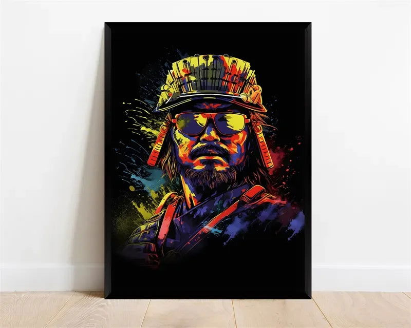 Pop Neon Video Game Character Poster Gamepad Headphones Football Basketball Canvas Print Wall Art Decor Gaming Room Decoration - Slobuy