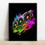 Pop Neon Video Game Character Poster Gamepad Headphones Football Basketball Canvas Print Wall Art Decor Gaming Room Decoration - Slobuy