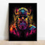 Pop Neon Video Game Character Poster Gamepad Headphones Football Basketball Canvas Print Wall Art Decor Gaming Room Decoration - Slobuy