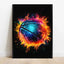 Pop Neon Video Game Character Poster Gamepad Headphones Football Basketball Canvas Print Wall Art Decor Gaming Room Decoration - Slobuy