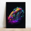 Pop Neon Video Game Character Poster Gamepad Headphones Football Basketball Canvas Print Wall Art Decor Gaming Room Decoration - Slobuy