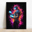 Pop Neon Video Game Character Poster Gamepad Headphones Football Basketball Canvas Print Wall Art Decor Gaming Room Decoration - Slobuy