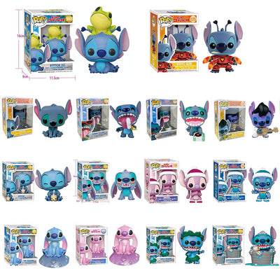 Pop SUMMER STITCH #636 Lilo & Stitch #159 #978 Scrump #128 Cute Action Figure Toys Collection Dolls Kids Gifts - Slobuy
