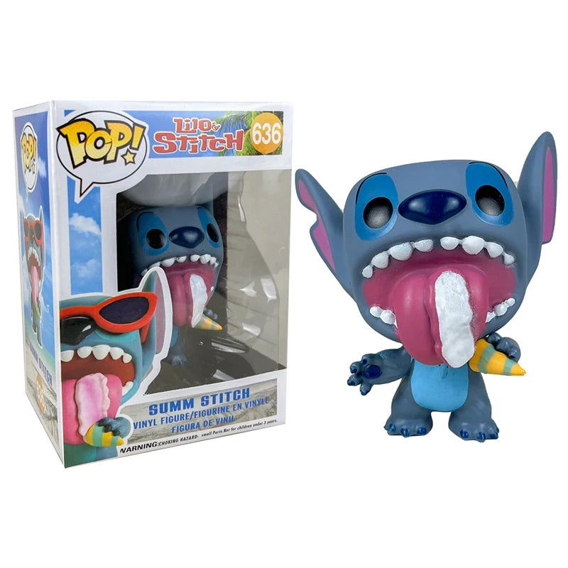 Pop SUMMER STITCH #636 Lilo & Stitch #159 #978 Scrump #128 Cute Action Figure Toys Collection Dolls Kids Gifts - Slobuy