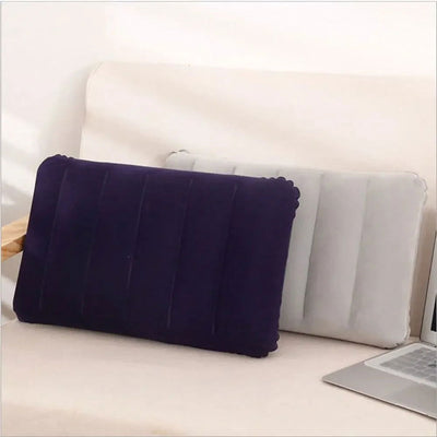 Portable Air Cushion Pillows Folding Square Inflatable Pillows Car Travel Hiking Nap Rest Cushion Outdoor Home Travel Pillow - Slobuy