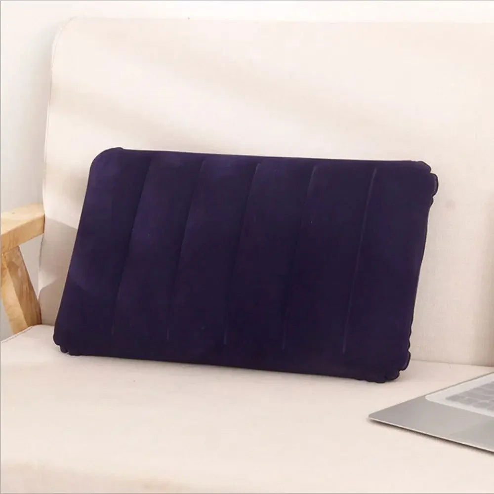 Portable Air Cushion Pillows Folding Square Inflatable Pillows Car Travel Hiking Nap Rest Cushion Outdoor Home Travel Pillow - Slobuy