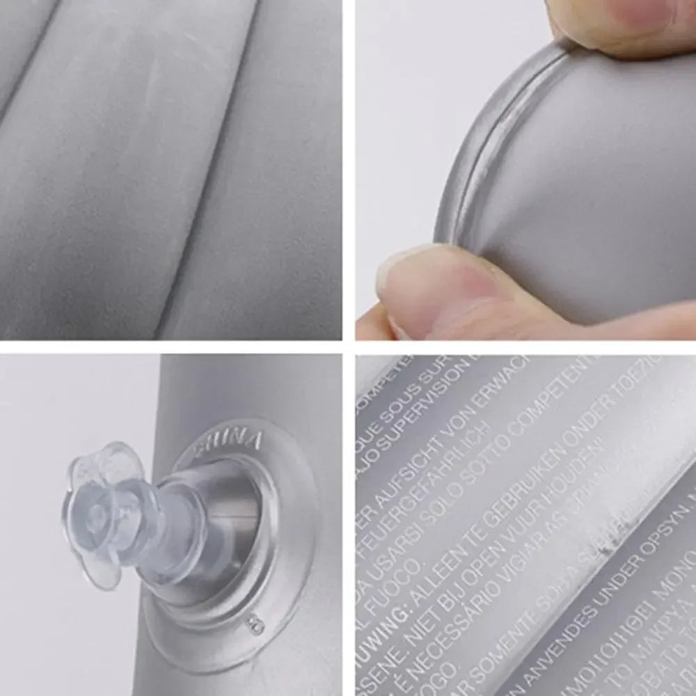 Portable Air Cushion Pillows Folding Square Inflatable Pillows Car Travel Hiking Nap Rest Cushion Outdoor Home Travel Pillow - Slobuy