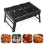 Portable BBQ Charcoal Grill Stainless Steel Small Mini BBQ Tool Kit Outdoor Cooking Camping Picnic Beach Portable BBQ - Slobuy