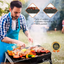 Portable BBQ Charcoal Grill Stainless Steel Small Mini BBQ Tool Kit Outdoor Cooking Camping Picnic Beach Portable BBQ - Slobuy