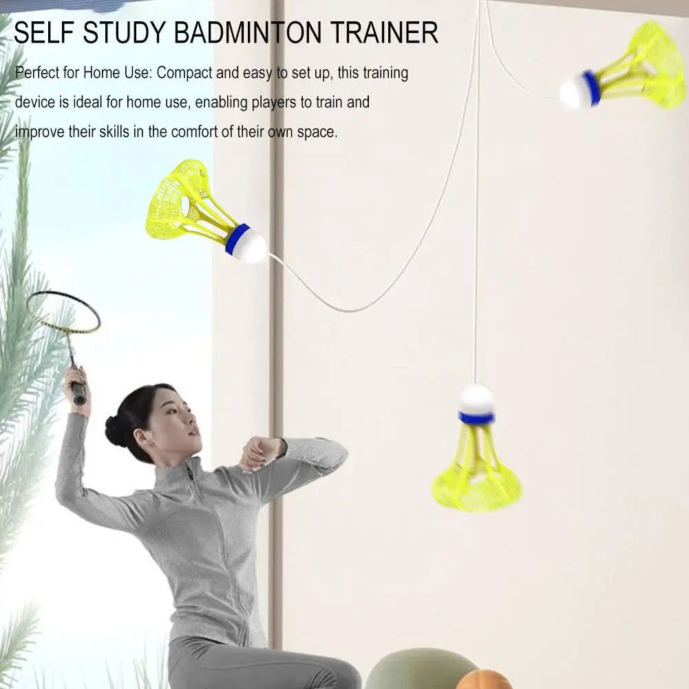 Portable Badminton Trainer Badminton Practice Robot Self-study Training Rebound Badminton Tool Professional Shuttlecock Supplies - Slobuy