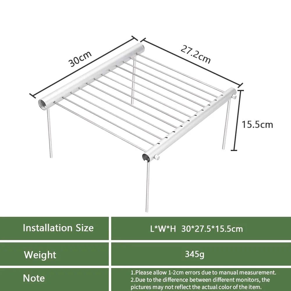 Portable Barbecue Grill Cooking Stainless Steel BBQ Grill Folding Mini BBQ Grill Home Park Picnic Outdoor Barbecue Accessories - Slobuy