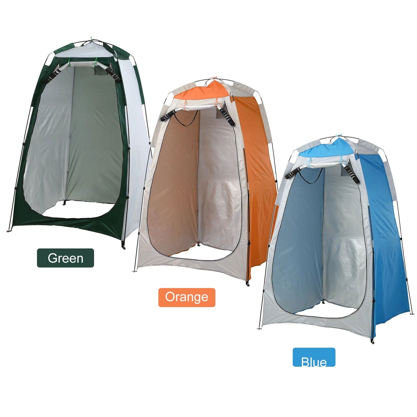 Portable Beach Shower Toilet Changing Tent Sun Rain Shelter Privacy Shelter Tent with Window for Outdoor Camping Bathroom - Slobuy