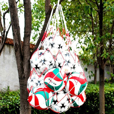 Portable Carry Net Bag Balls Volleyball Outdoor Durable Standard Nylon Thread Soccer Basketball Hoop Mesh Net - Slobuy