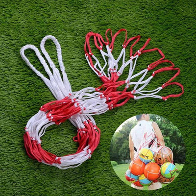 Portable Carry Net Bag Balls Volleyball Outdoor Durable Standard Nylon Thread Soccer Basketball Hoop Mesh Net - Slobuy