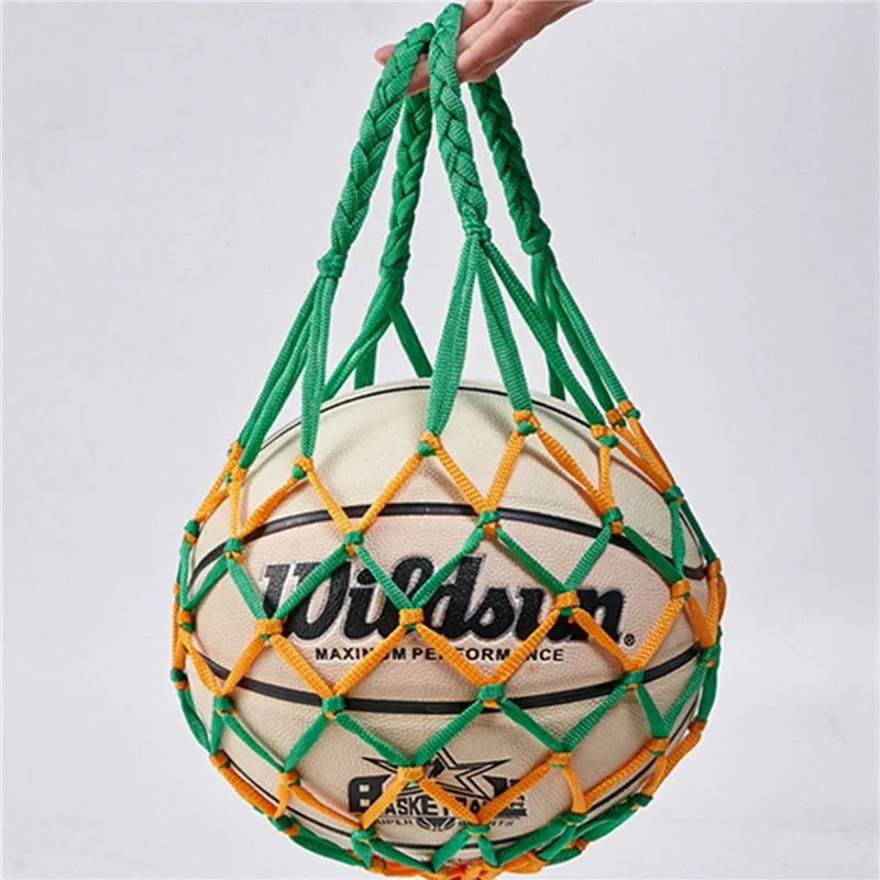 Portable Carry Net Bag Balls Volleyball Outdoor Durable Standard Nylon Thread Soccer Basketball Hoop Mesh Net - Slobuy