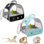 Portable Clear Bird Parrot Transport Cage Breathable Bird Carrier Travel Bag Small Pet Access Window Collapsible Outdoor Bag - Slobuy