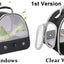 Portable Clear Bird Parrot Transport Cage Breathable Bird Carrier Travel Bag Small Pet Access Window Collapsible Outdoor Bag - Slobuy