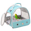 Portable Clear Bird Parrot Transport Cage Breathable Bird Carrier Travel Bag Small Pet Access Window Collapsible Outdoor Bag - Slobuy