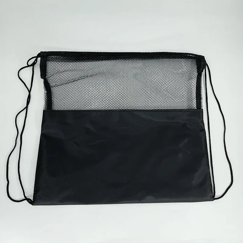 Portable Drawstring Basketball Backpack Mesh Bag Football Soccer Volleyball Ball Storage Bags Outdoor Sports Traveling Gym Yoga - Slobuy