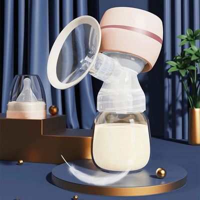 Portable Electric Breast Pump Breast Pump with LED Screen Milk Puller for Breastfeeding Low Noise 180ml Milk Bottle BPA-free - Slobuy